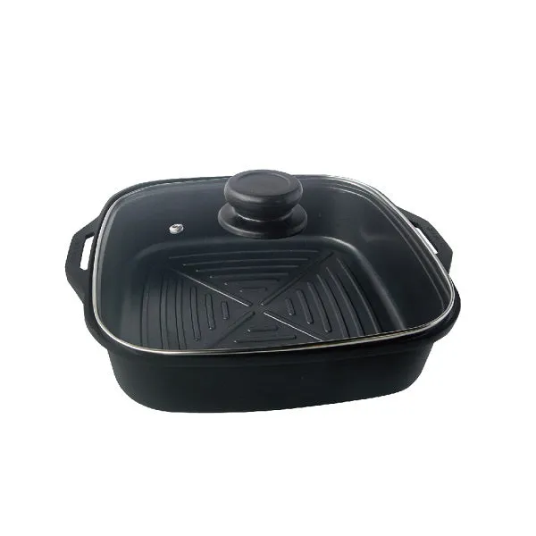 鑄鋁厚釜不沾方鍋 Kooke Casting Alu Pot