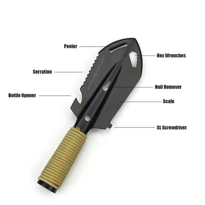 أدوات قياس البقاء على قيد الحياة البرية الصغي . Portable Mini Handheld Outdoor Multifunctional Hiking