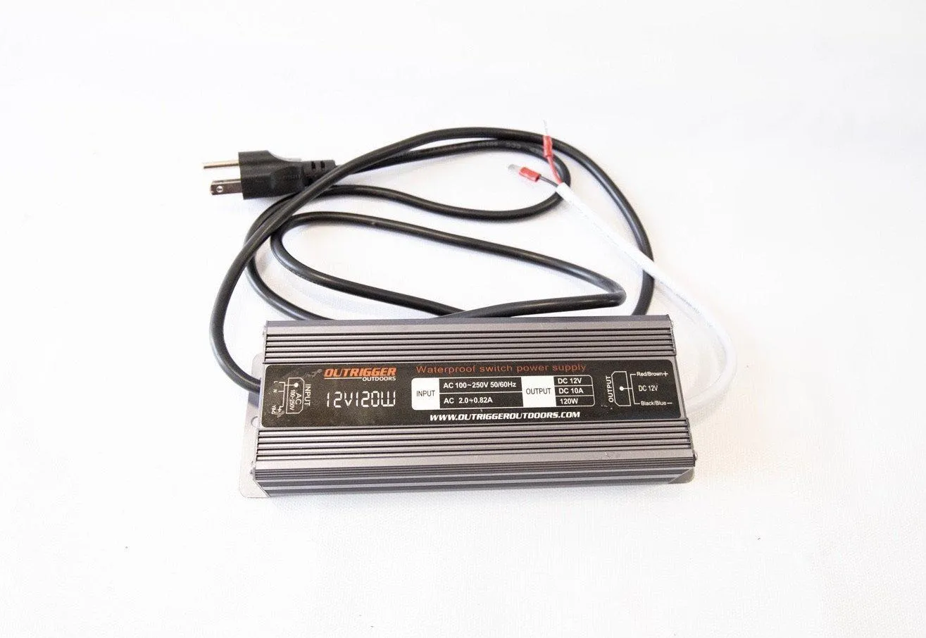 120-WATT POWER CONVERTER (110V-220V AC TO 12-VOLT DC)