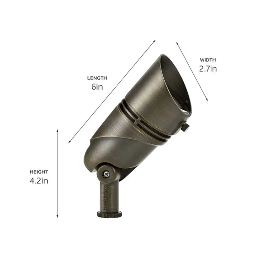 12V Landscape Accent Spot Light 35 Degree 2700K Textured Architectural Bronze