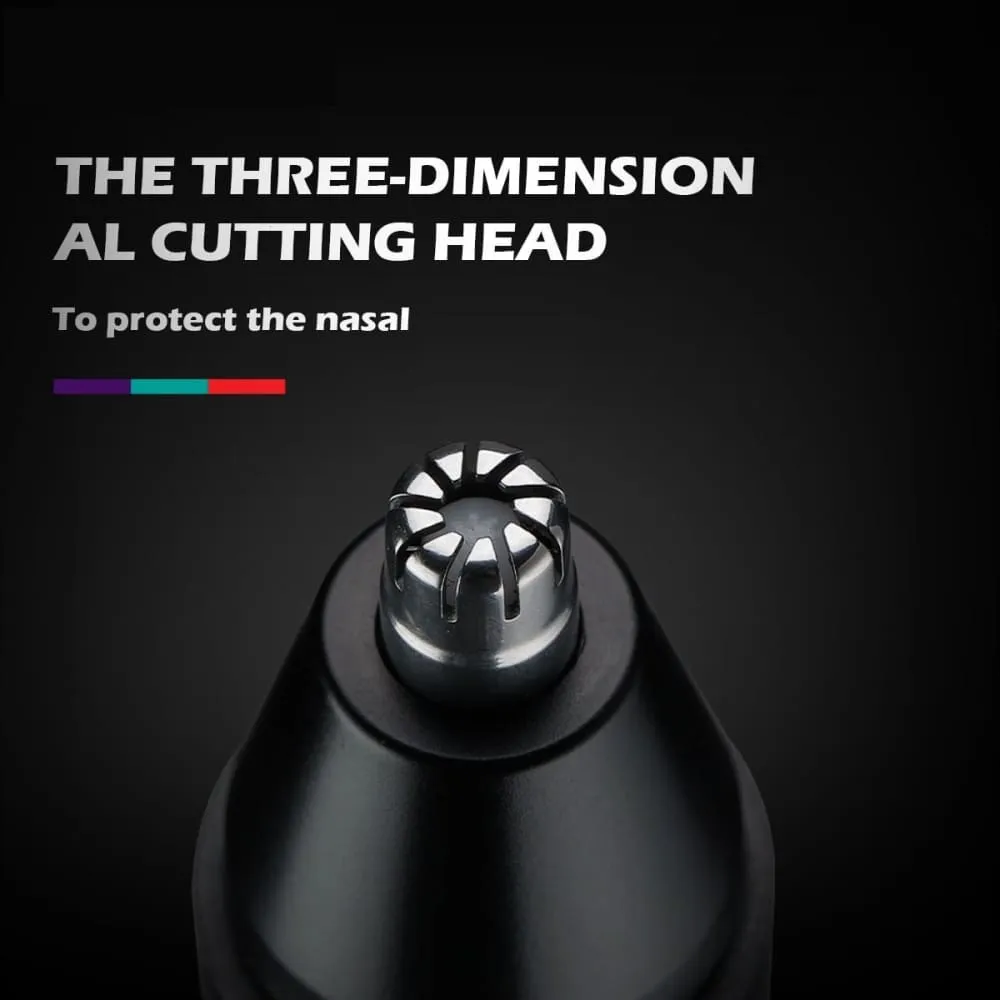 2 In-1 Electric Rechargeable Washable Nose Eyebrow Hair Trimmer for Men