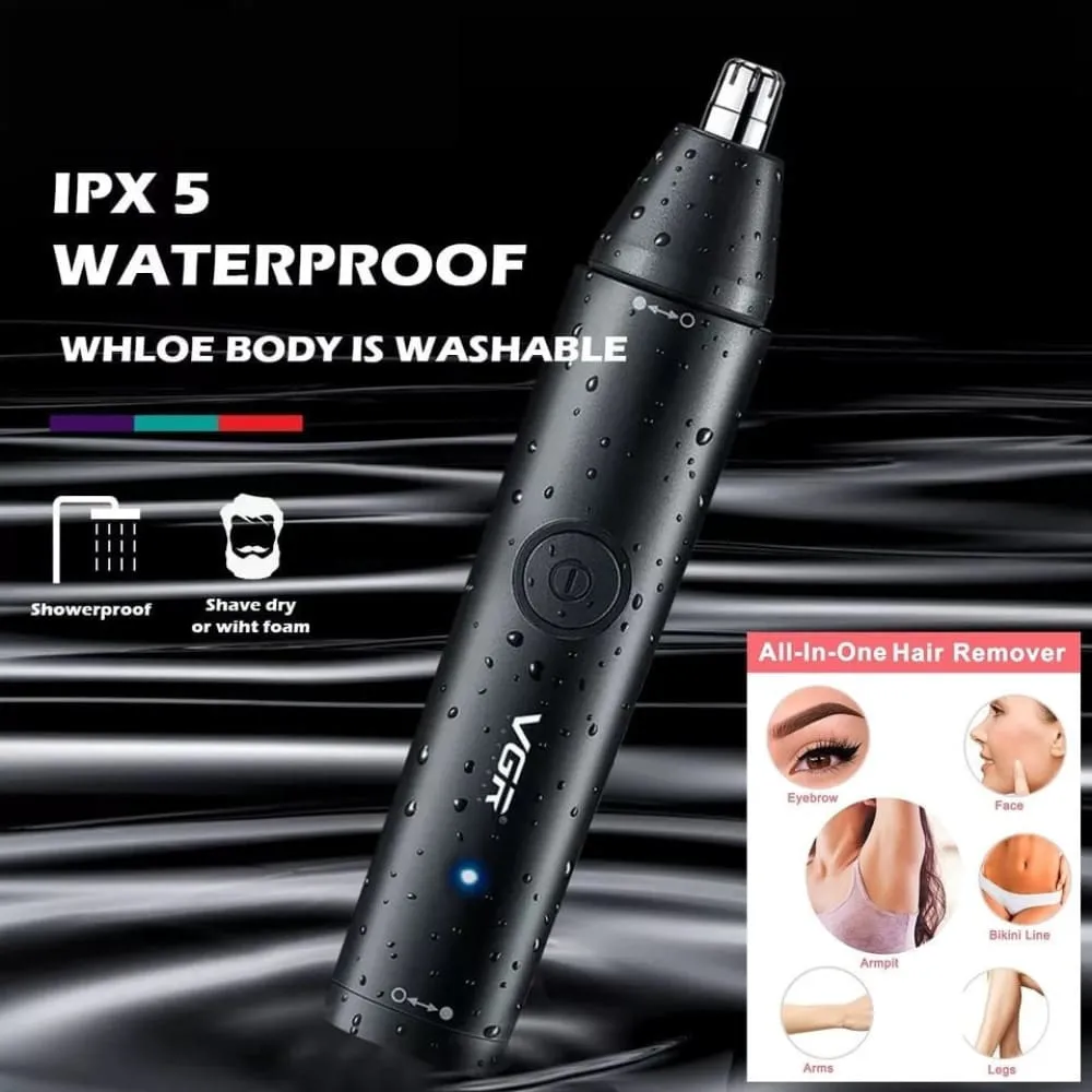 2 In-1 Electric Rechargeable Washable Nose Eyebrow Hair Trimmer for Men
