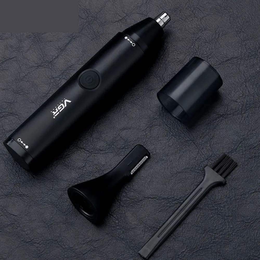 2 In-1 Electric Rechargeable Wet Dry Nose Ear Beard Trimmer for Men