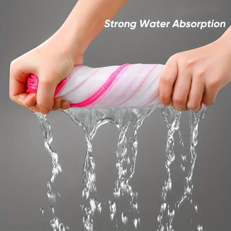 5 Absorbent Microfiber Dish Cloths Lint Free Multipurpose Kitchen Tools