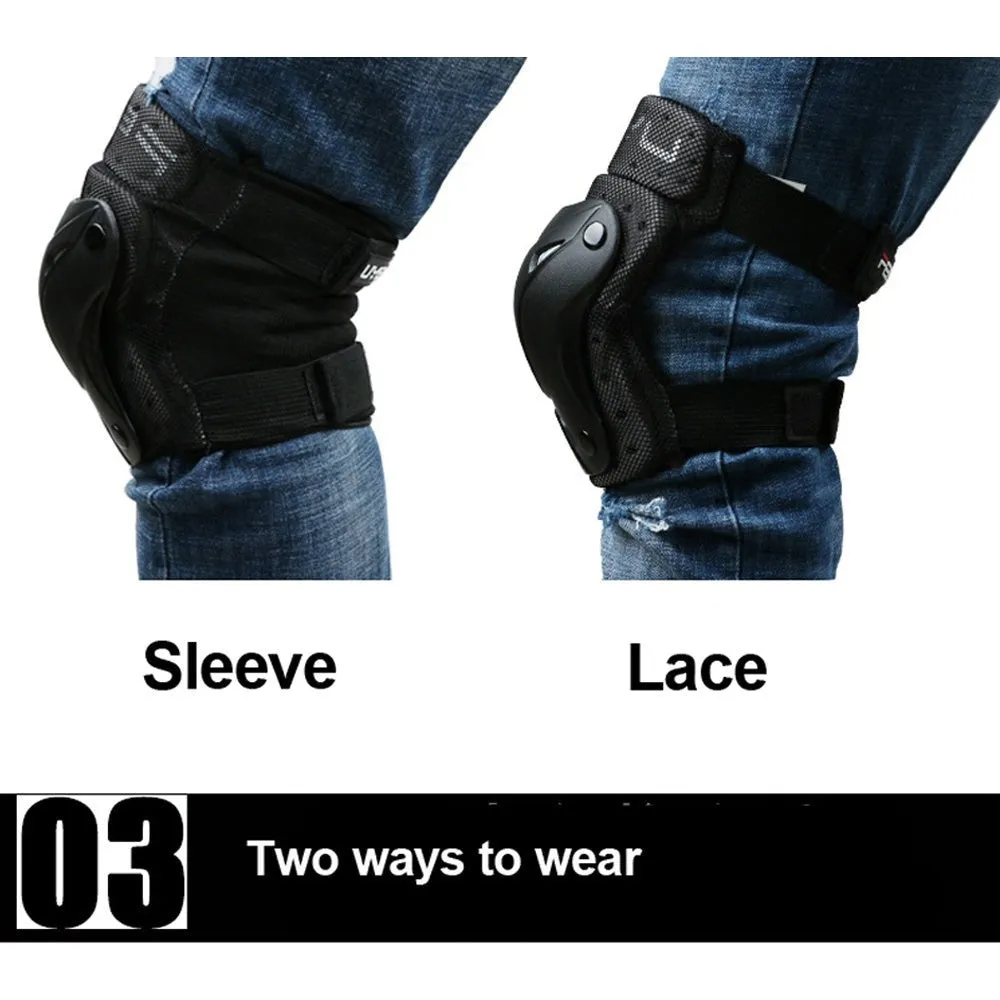6pcs Adult/kids Knee Elbow Wrist Protective Pads for Roller Skating Skateboard Cycling