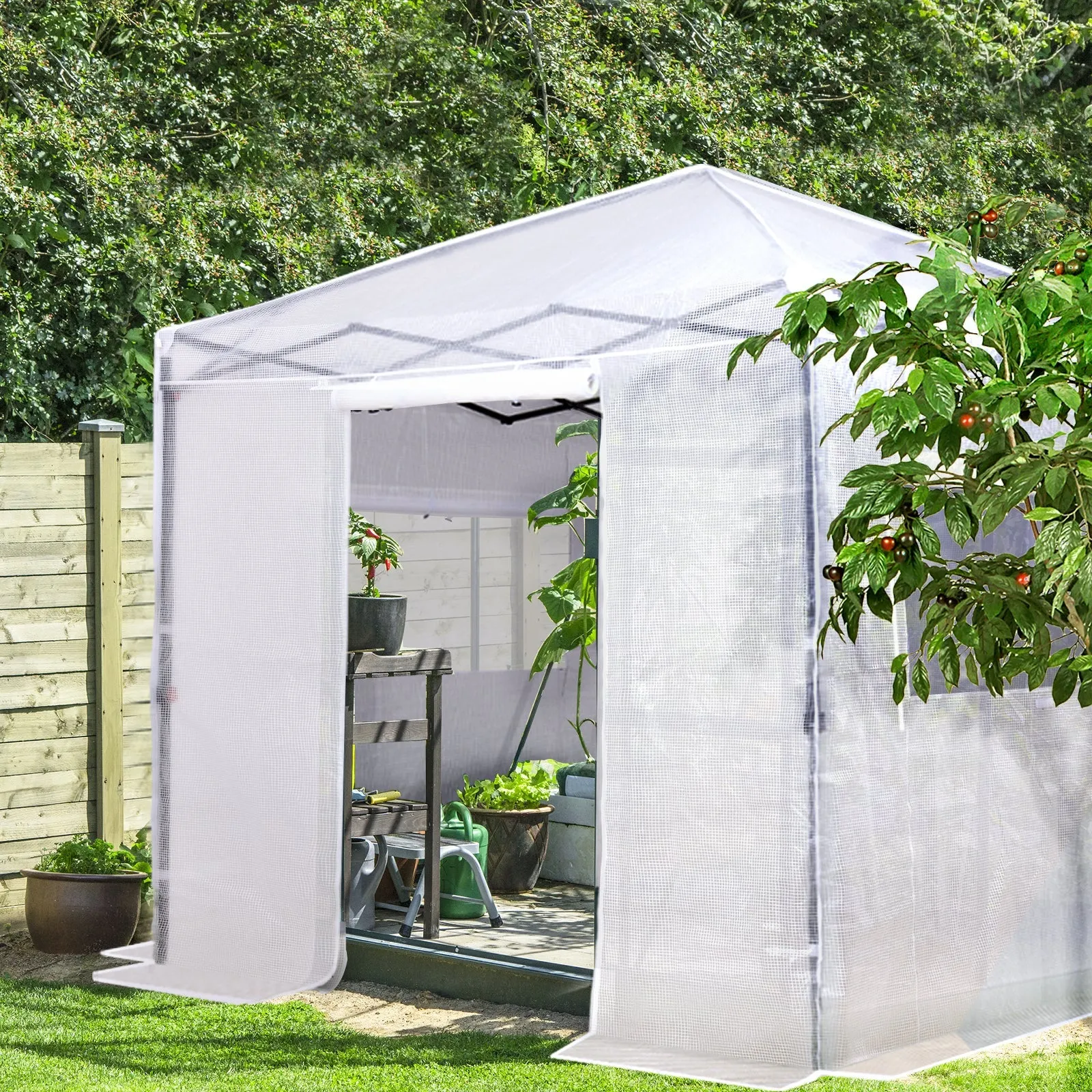 8x8 Portable Walk-in Greenhouse