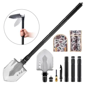 Camping Shovel Folding Durable Survival Shovel Multitool for Camping Gardening Off Roading Outdoor Survial