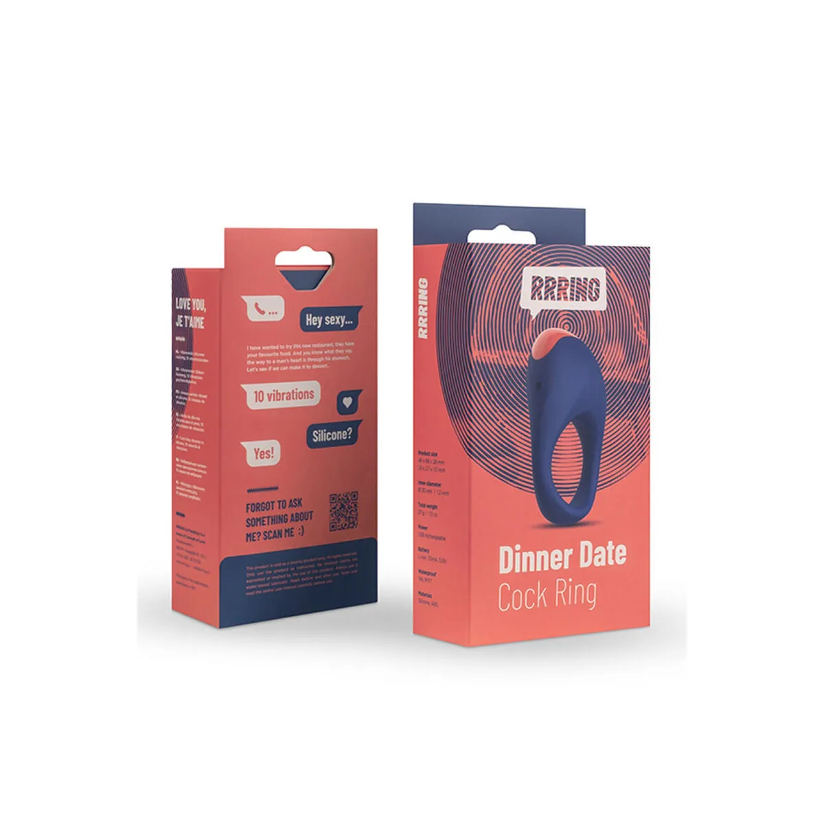 Cock Ring by Feelztoys Rrring Dinner Date Vibrator 30 Mm