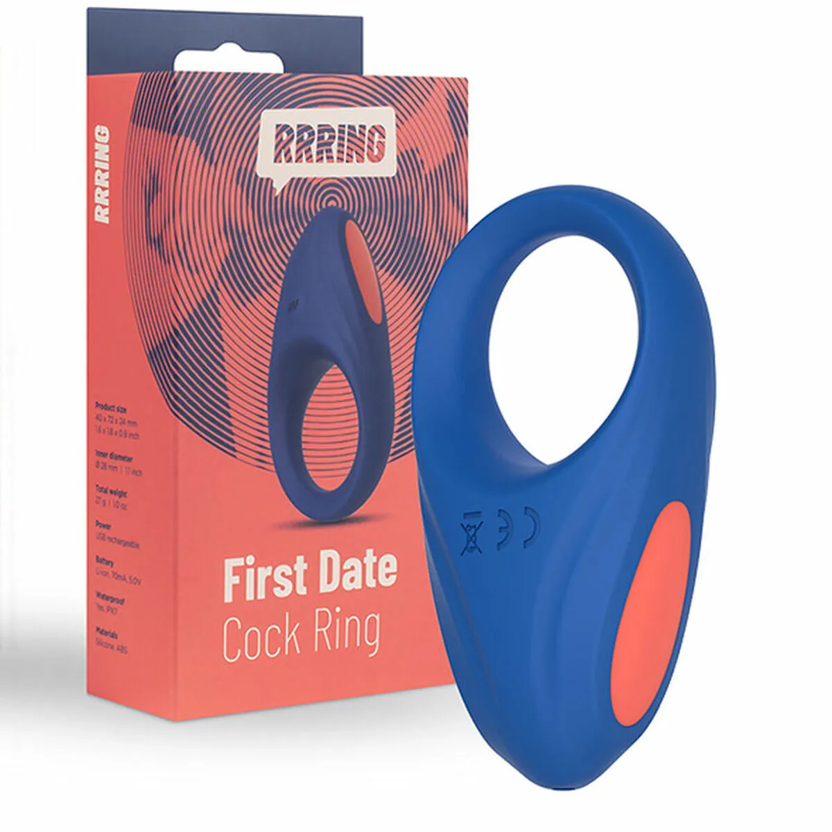 Cock Ring by Feelztoys Rrring First Date Vibrator 28 Mm