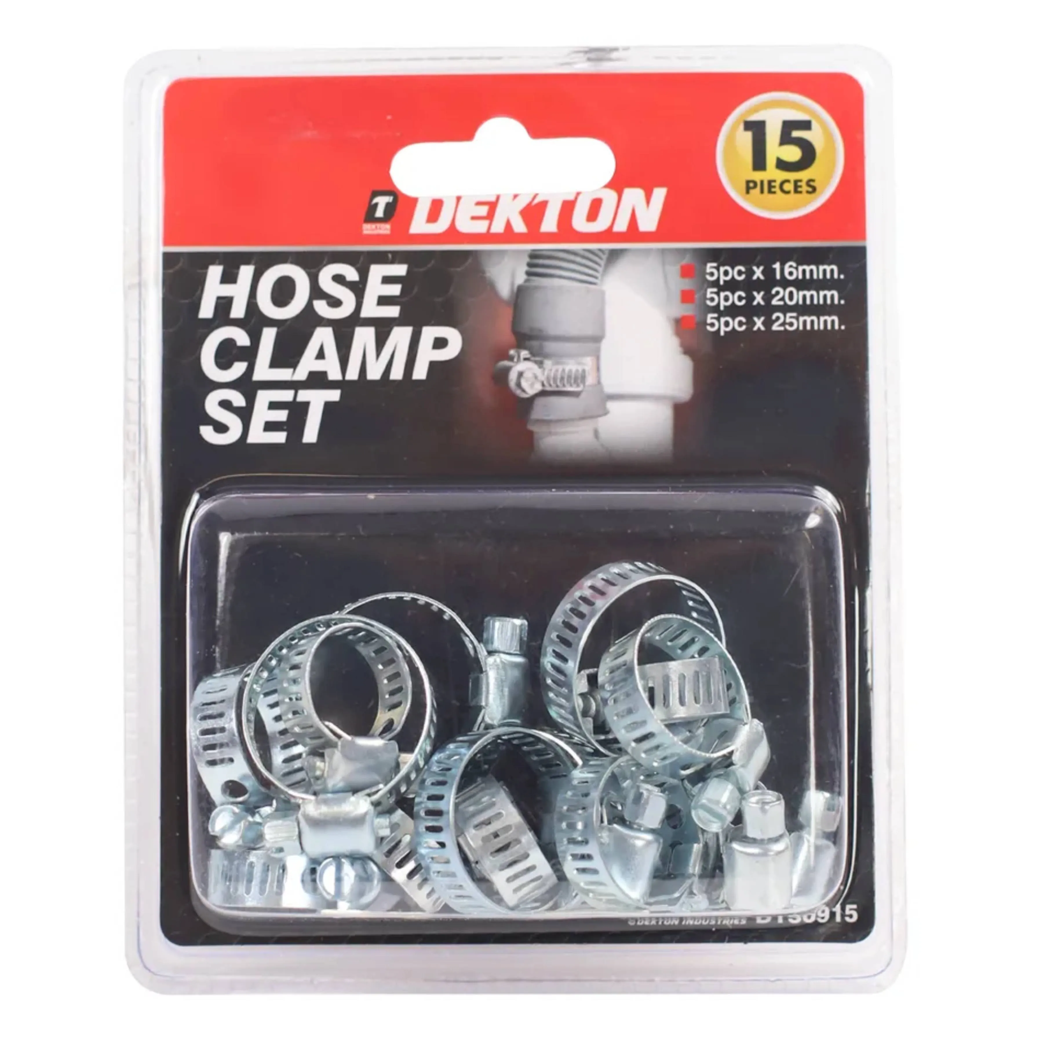 DEKTON 15PC Hose Clamp Set