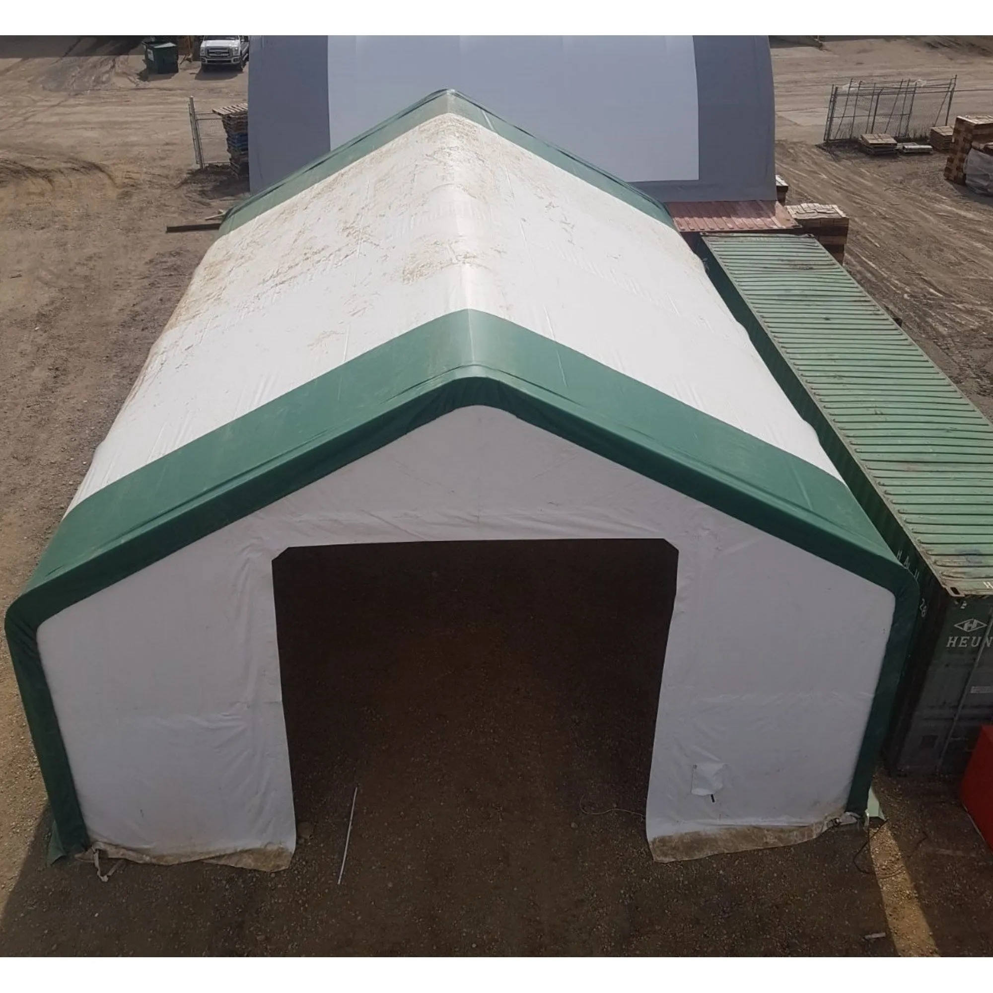 Double Truss Storage Shelter W30'xL60'xH20'