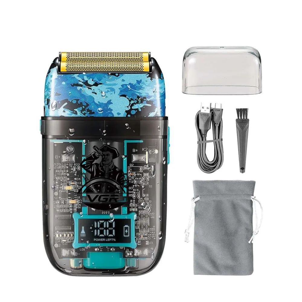 Electric Rechargeable Washable Led Display Shaver for Men