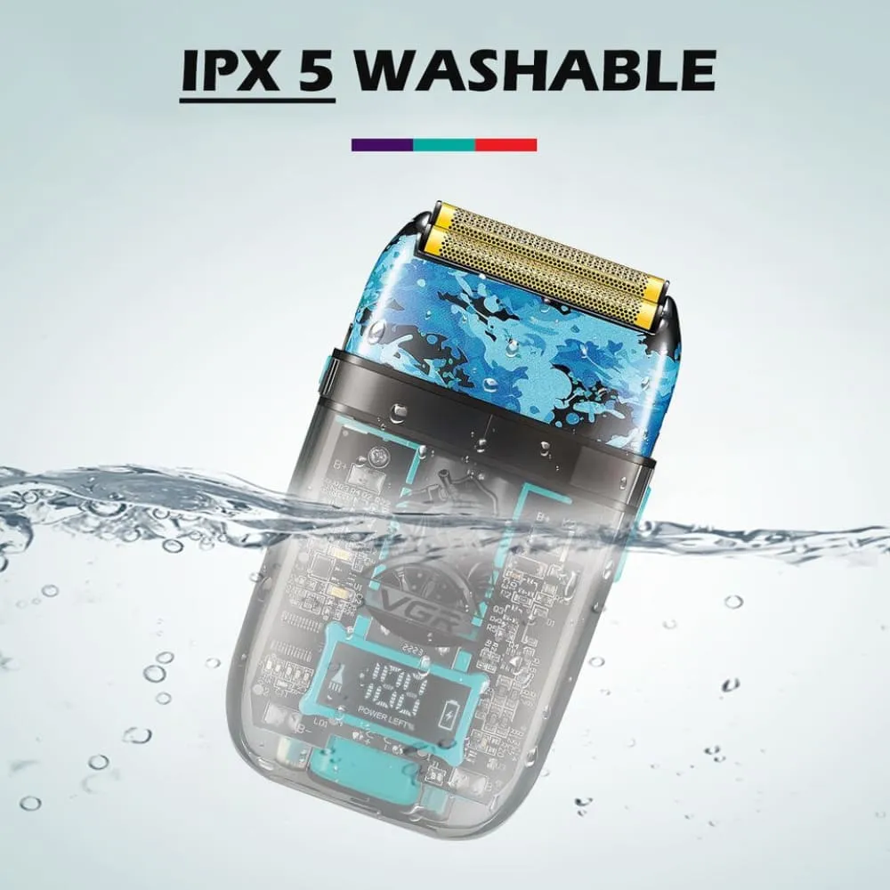 Electric Rechargeable Washable Led Display Shaver for Men