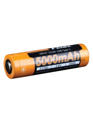 Fenix -  21700 Battery 5000mAh (USB-C Rechargeable)