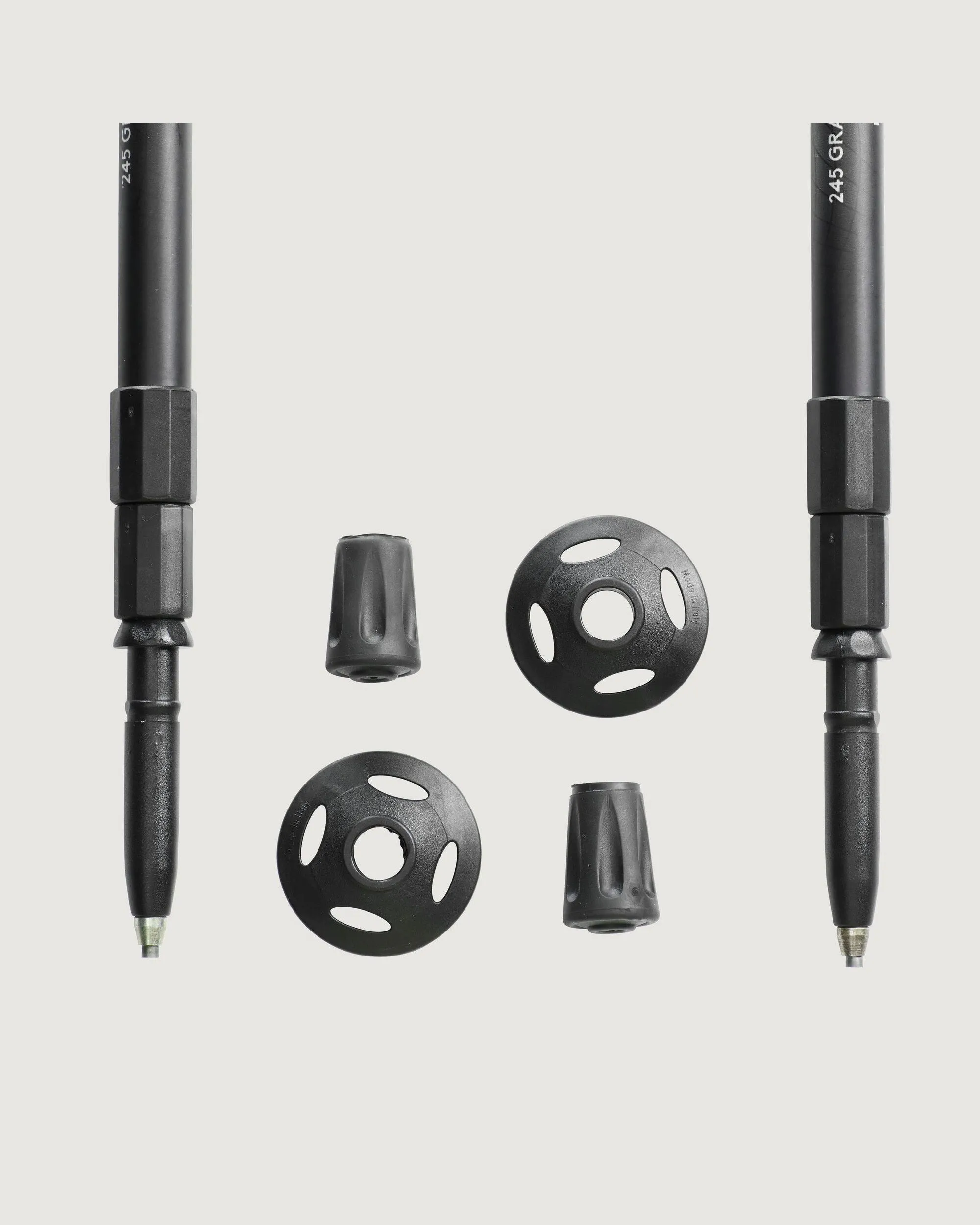 Fizan Trek Pole Pair - Black/Red