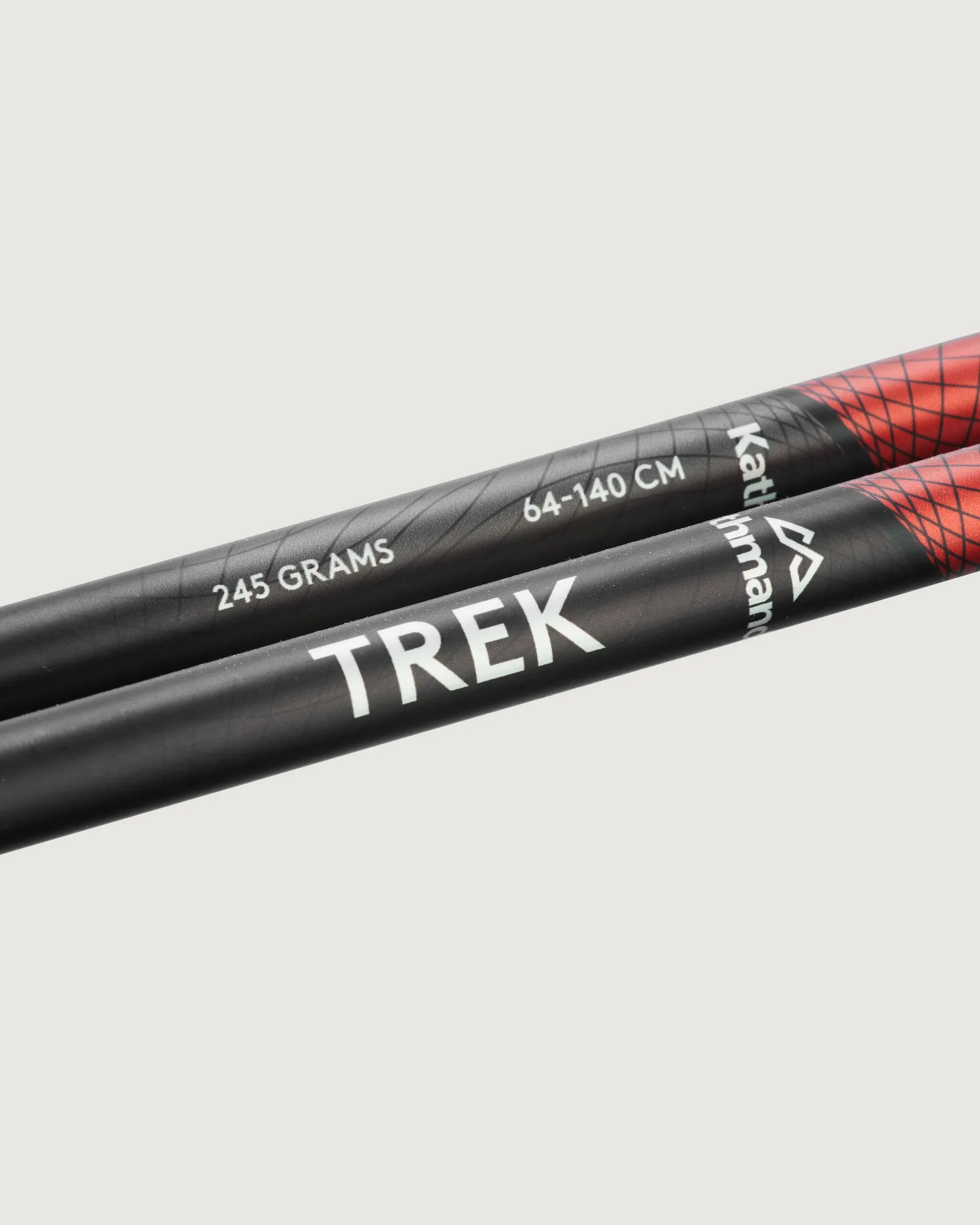 Fizan Trek Pole Pair - Black/Red