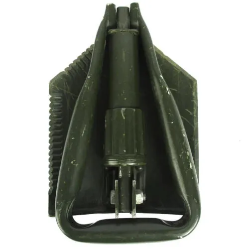 German Military Tri-fold Shovel w/ Flecktarn Case