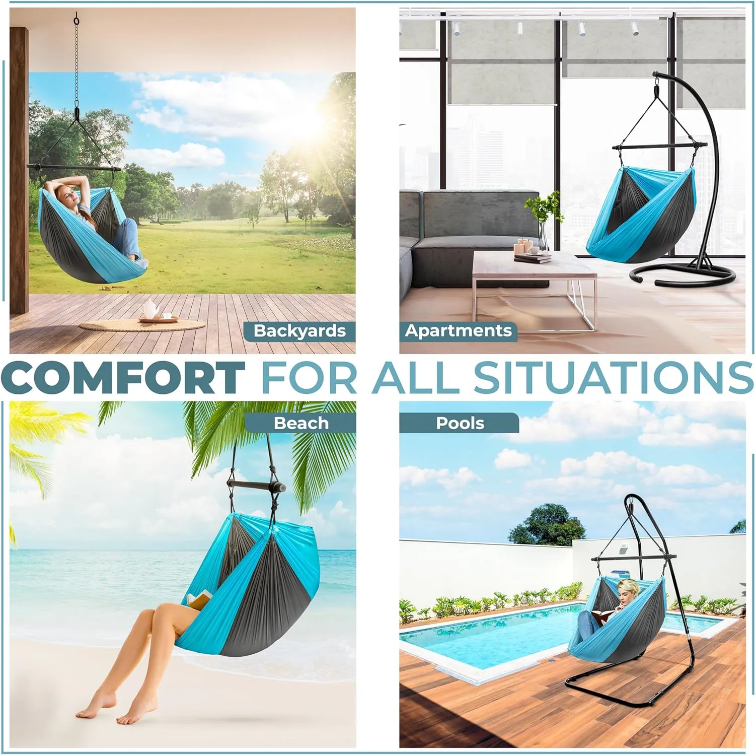 Hanging Hammock Chair (Tree Pod Sensory Swing)
