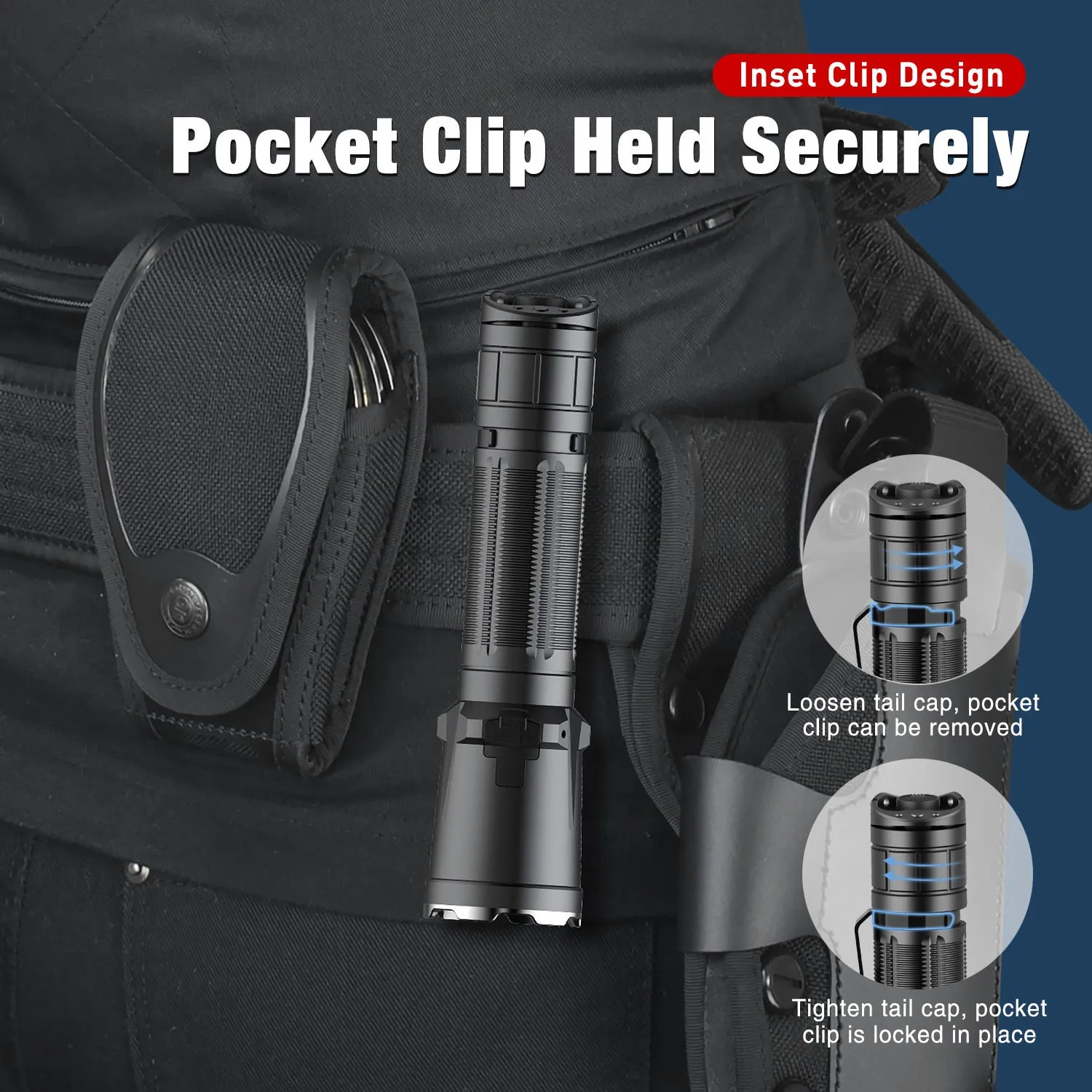 Klarus XT11GT Pro 2200 Lumen Type-C Rechargeable Tactical Flashlight 1 * 18650 Battery