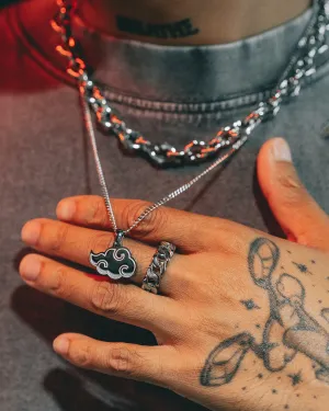 Loiter X Naruto Akatsuki Micro Cuban Chain Stainless Steel