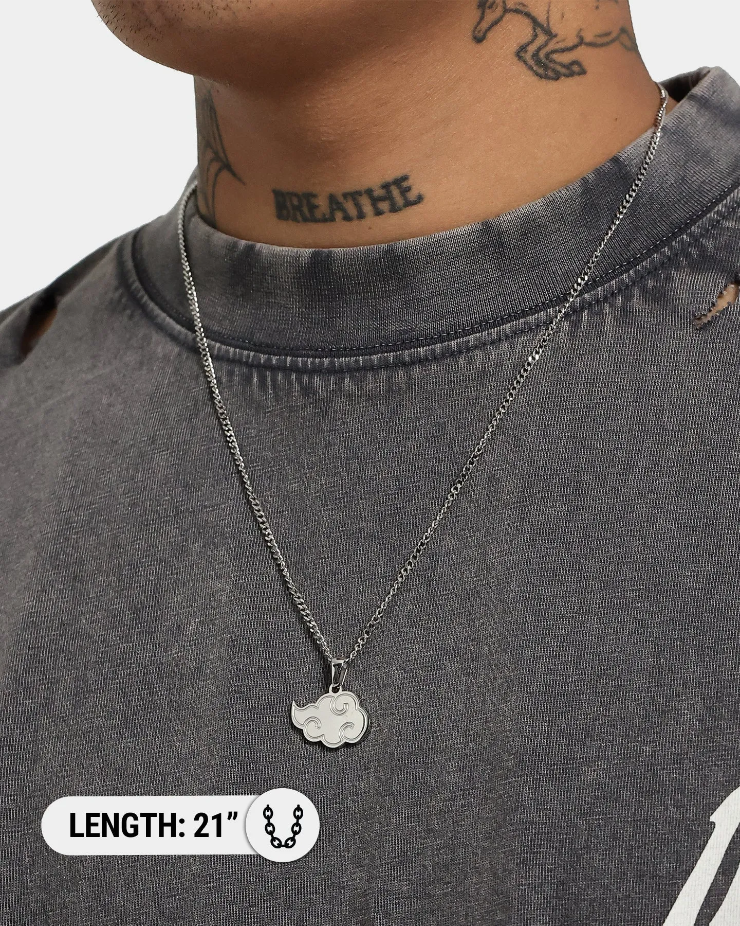 Loiter X Naruto Akatsuki Micro Cuban Chain Stainless Steel