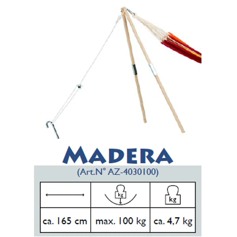Madera Wooden Post Hammock Stand