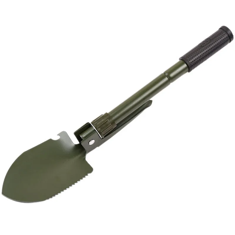 Multifunctional Military Folding Shovel - Mini Garden, Camping, Outdoor Survival Tool with Aluminum Alloy Handle
