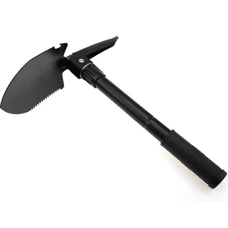 Multifunctional Military Folding Shovel - Mini Garden, Camping, Outdoor Survival Tool with Aluminum Alloy Handle