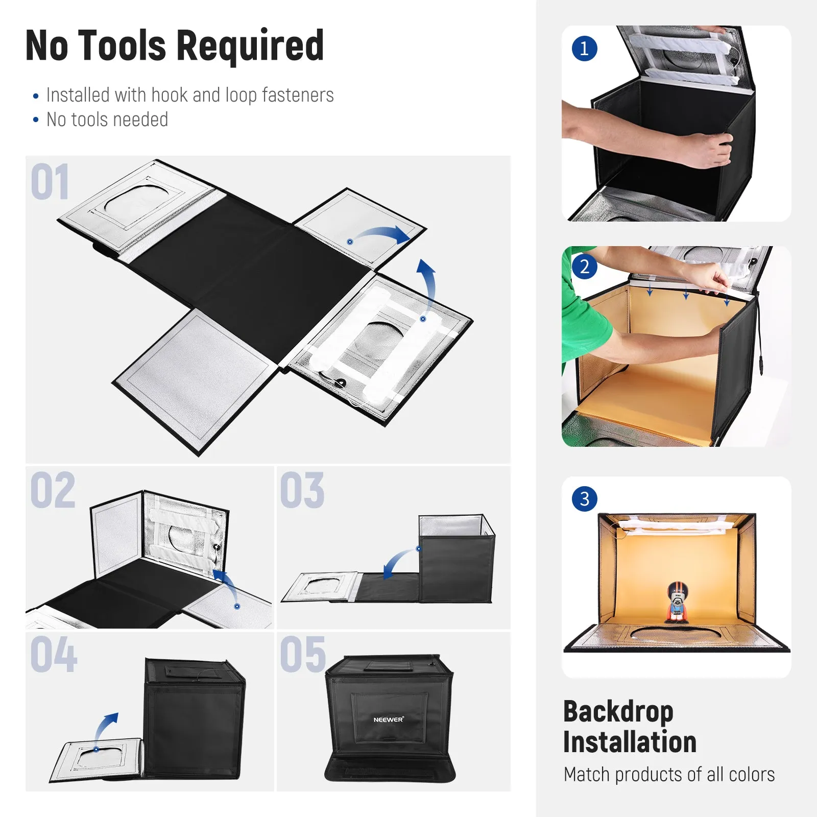 NEEWER  16" x 12" x 12" Photo Studio Light Box