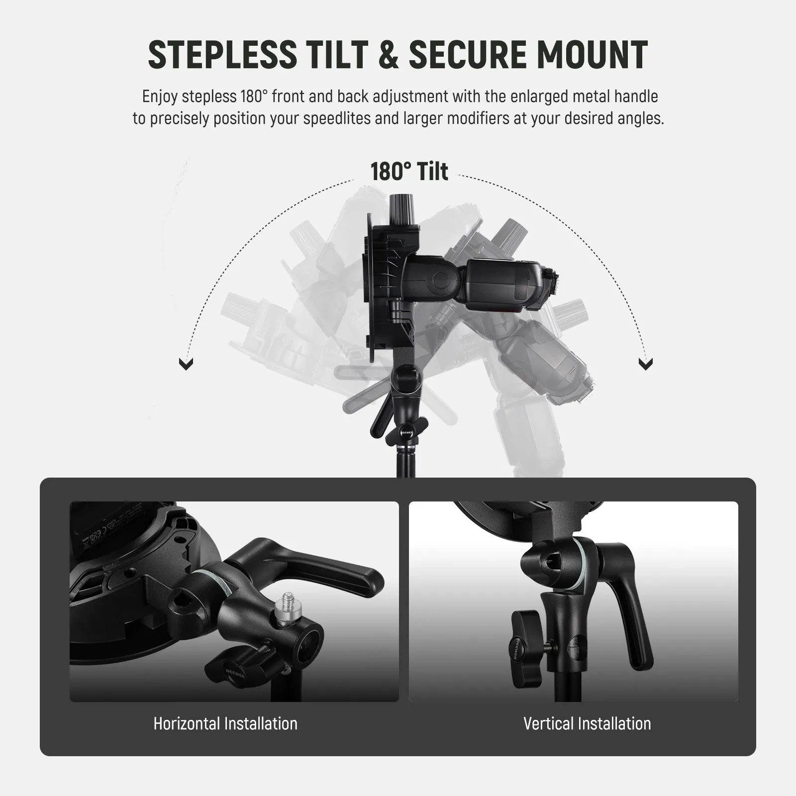 NEEWER CRB1 S Type Bracket Holder with Bowens Mount