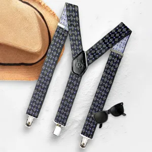 Peluche Blood Diamond Black Suspender for Men