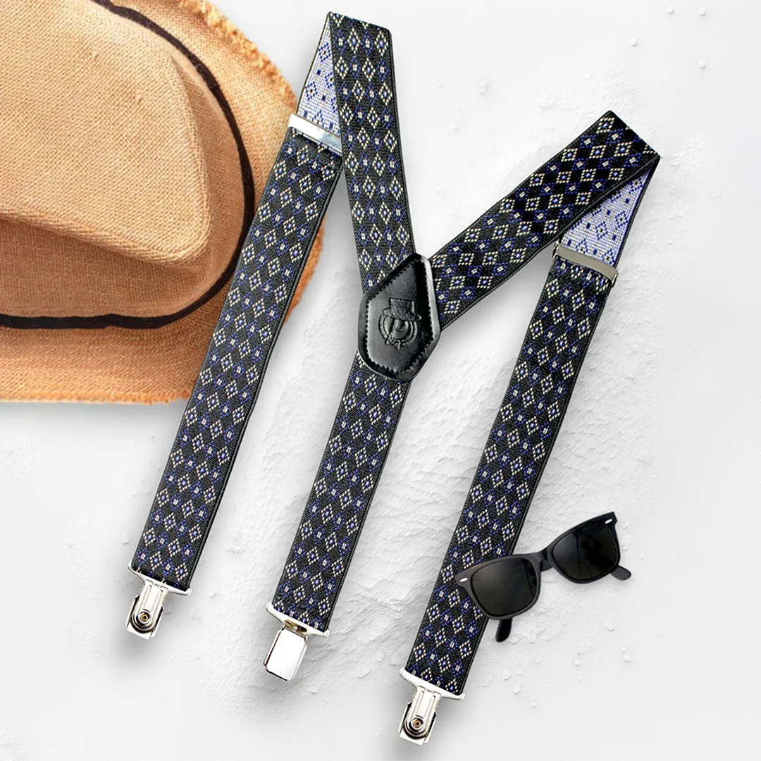 Peluche Blood Diamond Black Suspender for Men