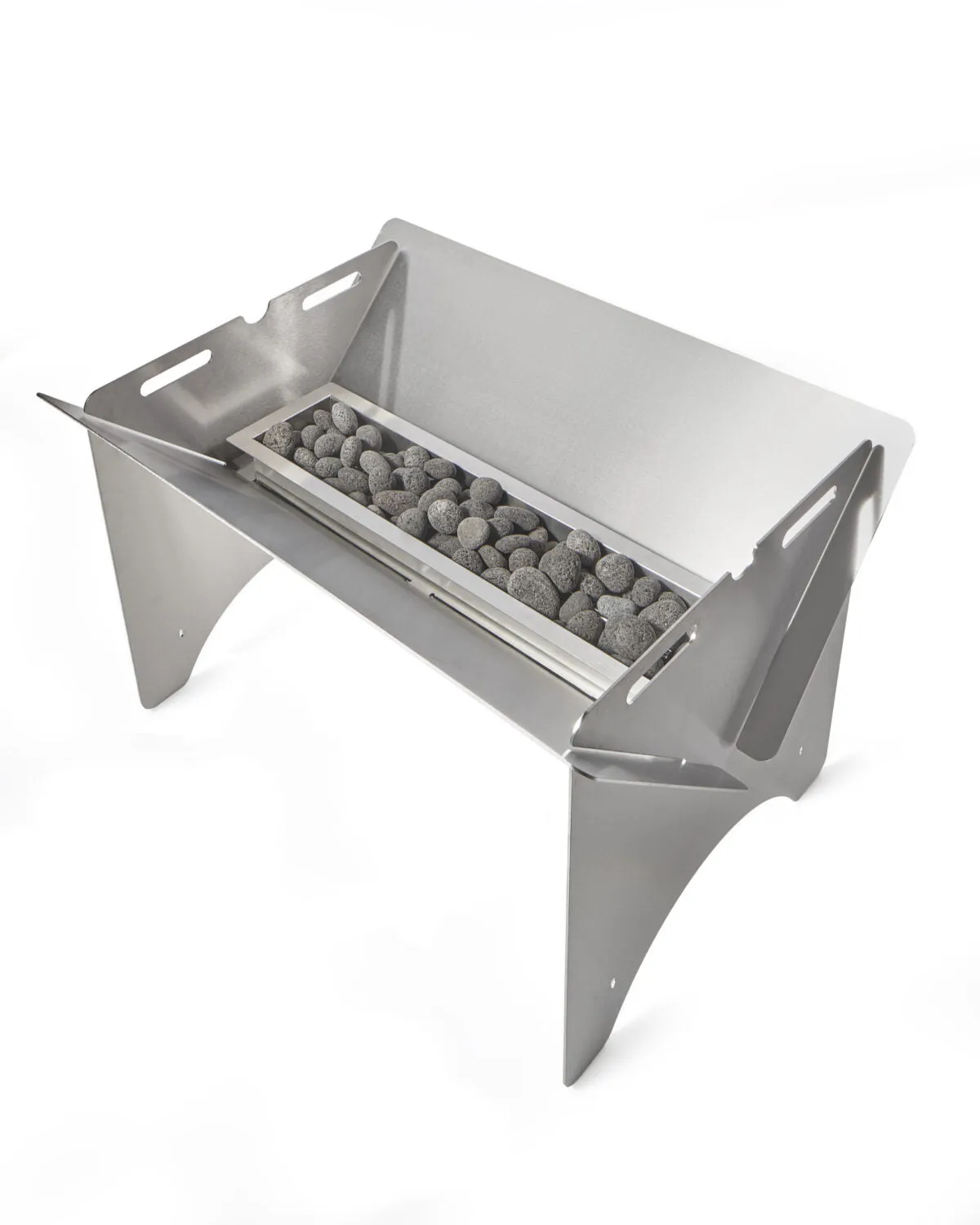 Pitts & Spitts Stainless Steel Gas Firepit