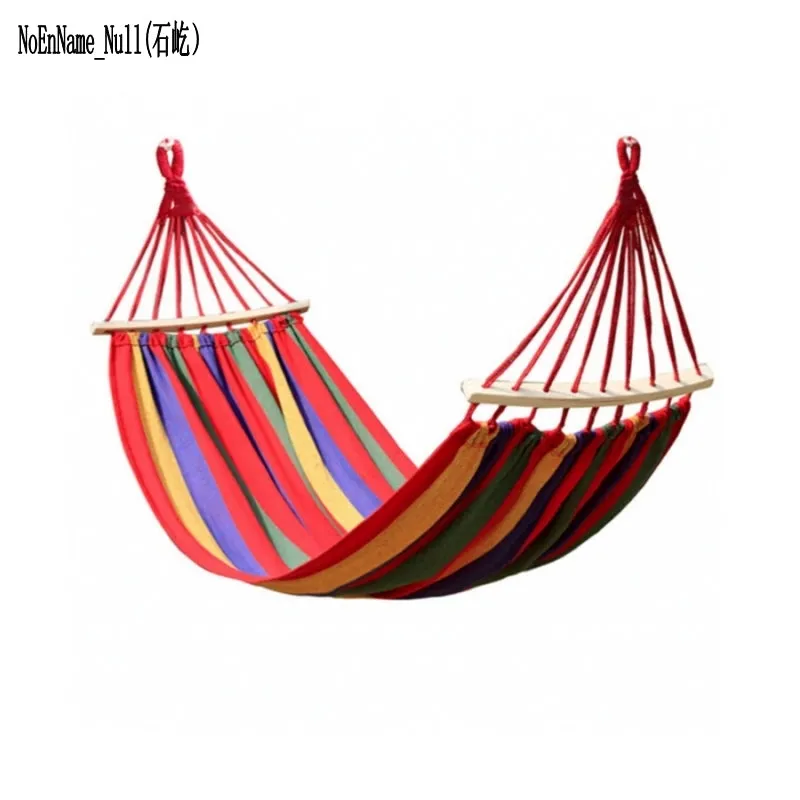 Prevent Rollover Hammock Spreader Canvas Hammocks Bar Garden Camping Swing Hanging Bed Blue Red Colors