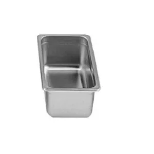 Quarter Size 4" Deep 24 Gauge Stainless Steel Anti Jam Pans