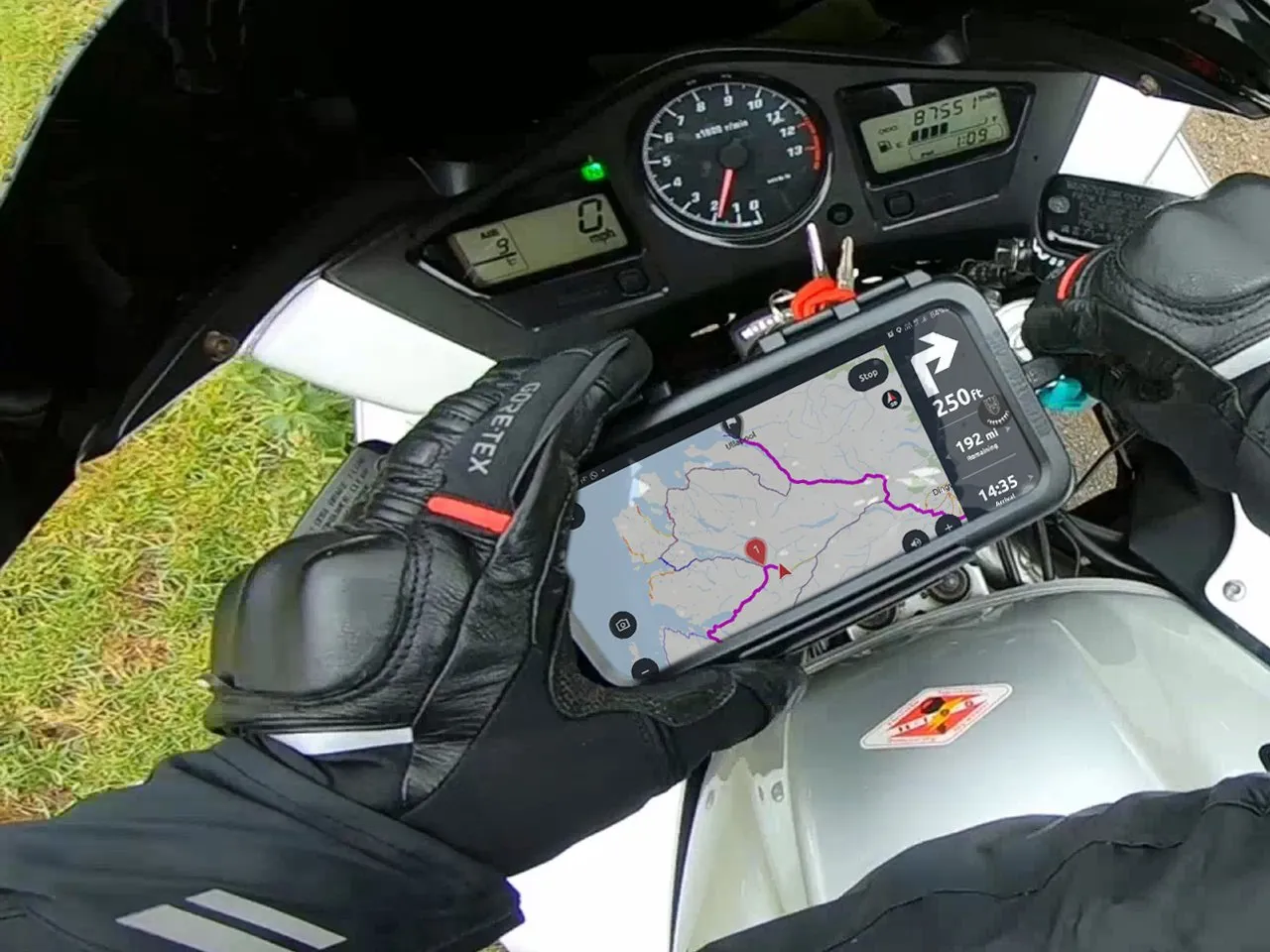 Samsung Galaxy Note Tough Waterproof Case Secure Motorcycle Mount