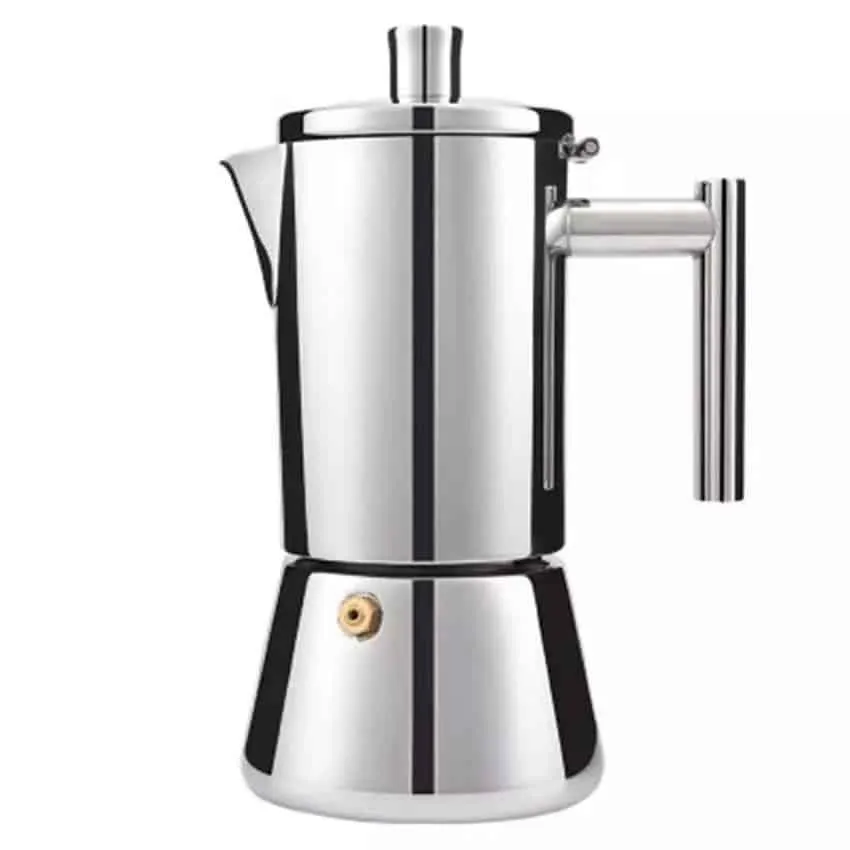 Silver Color 304 Stainless Steel Espresso Coffee Maker