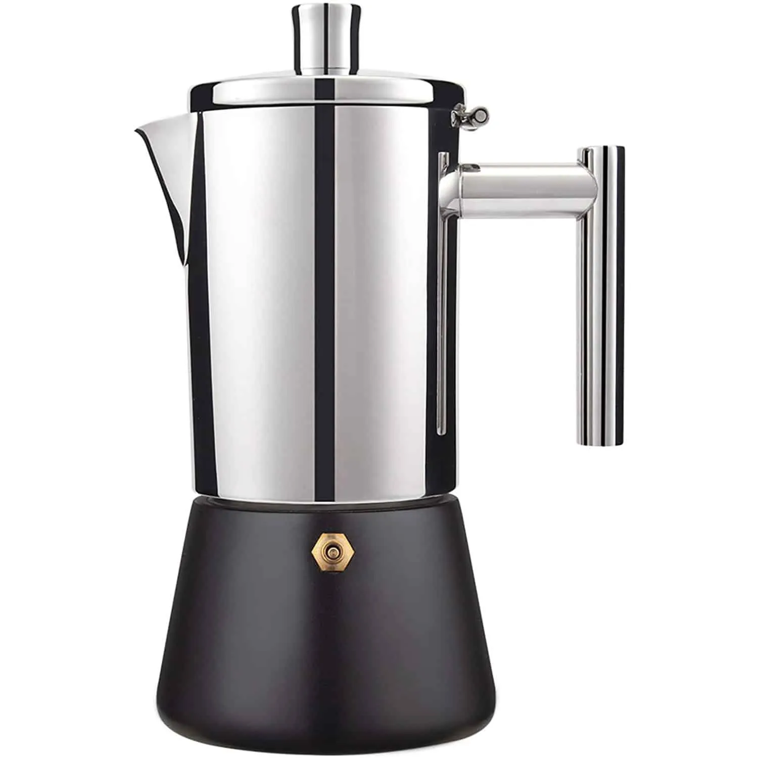 Silver Color 304 Stainless Steel Espresso Coffee Maker