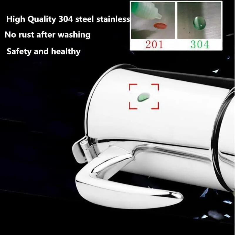 Silver Color 304 Stainless Steel Espresso Coffee Maker