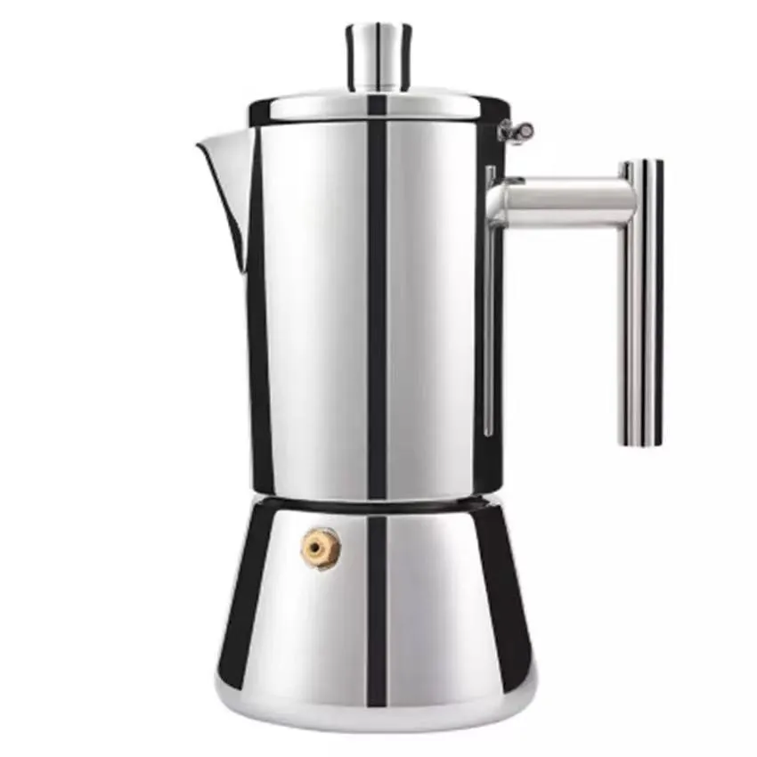 Silver Color 304 Stainless Steel Espresso Coffee Maker