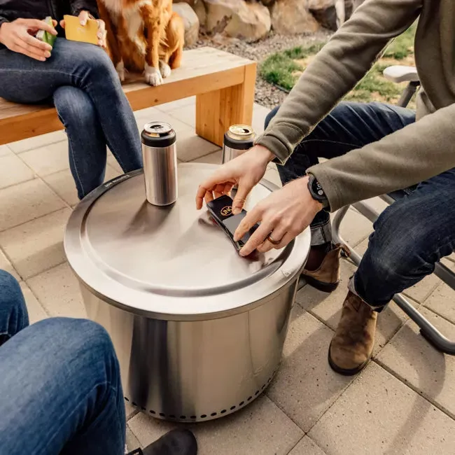 Solo Stove Stainless Steel Bonfire Essential Bundle 2.0 - Portable &amp; "Smokeless"