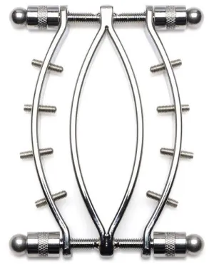 Spread 'Em Poker Stainless Steel Labia Clamp with Adjustable Pressure Screws