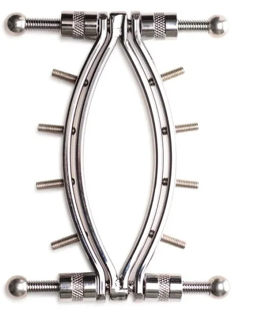 Spread 'Em Poker Stainless Steel Labia Clamp with Adjustable Pressure Screws