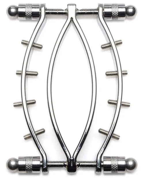Spread 'Em Poker Stainless Steel Labia Clamp with Adjustable Pressure Screws