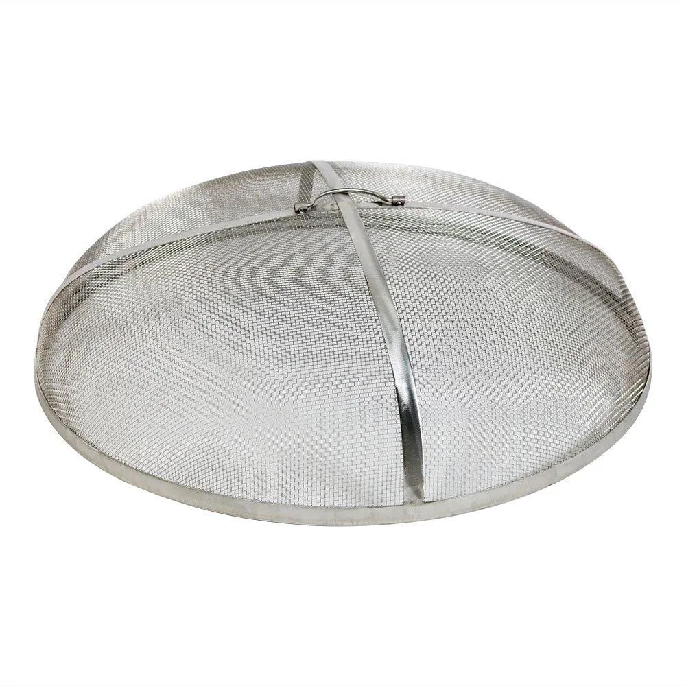 Sunnydaze 30 Inch Stainless Steel Spark Screen for Fire Pits, Rust Resistant, Heavy Duty
