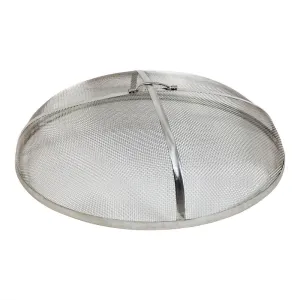 Sunnydaze 30 Inch Stainless Steel Spark Screen for Fire Pits, Rust Resistant, Heavy Duty