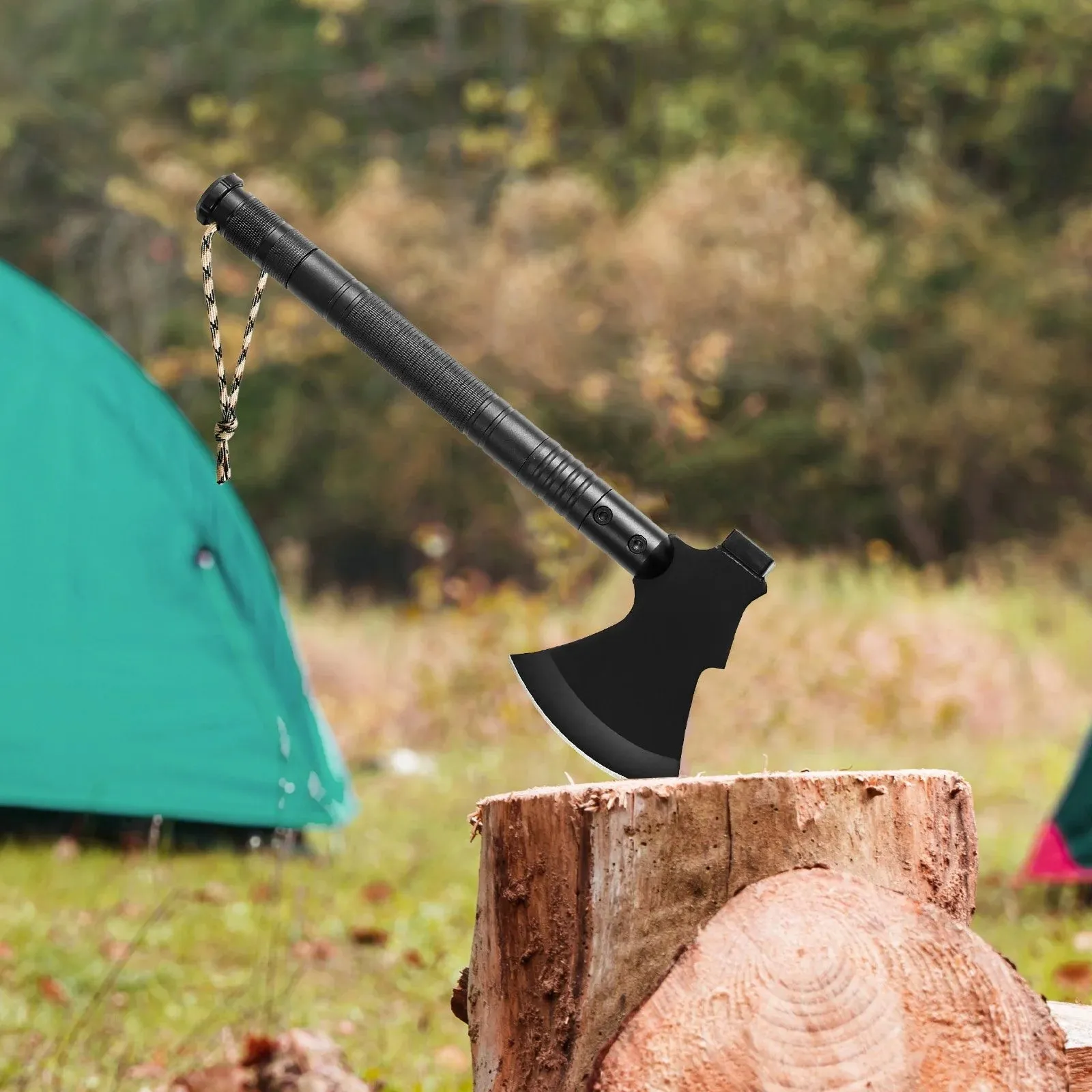 Survival Shovel Survival Axe 16-In-1 Camping Folding Shovels with Hatchet