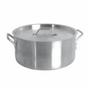 Thunder Group ALSKBP005 24 Qt Aluminum Brazier Pot & Lid Mirror Finish