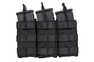Triple open type pouch M4 magazines Black