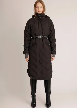 Waterproof Puffer Poncho - Black